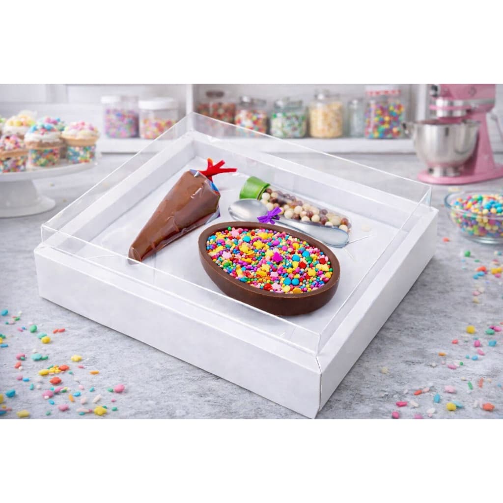KIT 5~20 Caixa Mini Confeiteiro P para Ovo de Colher 50g Forma BWB Presente