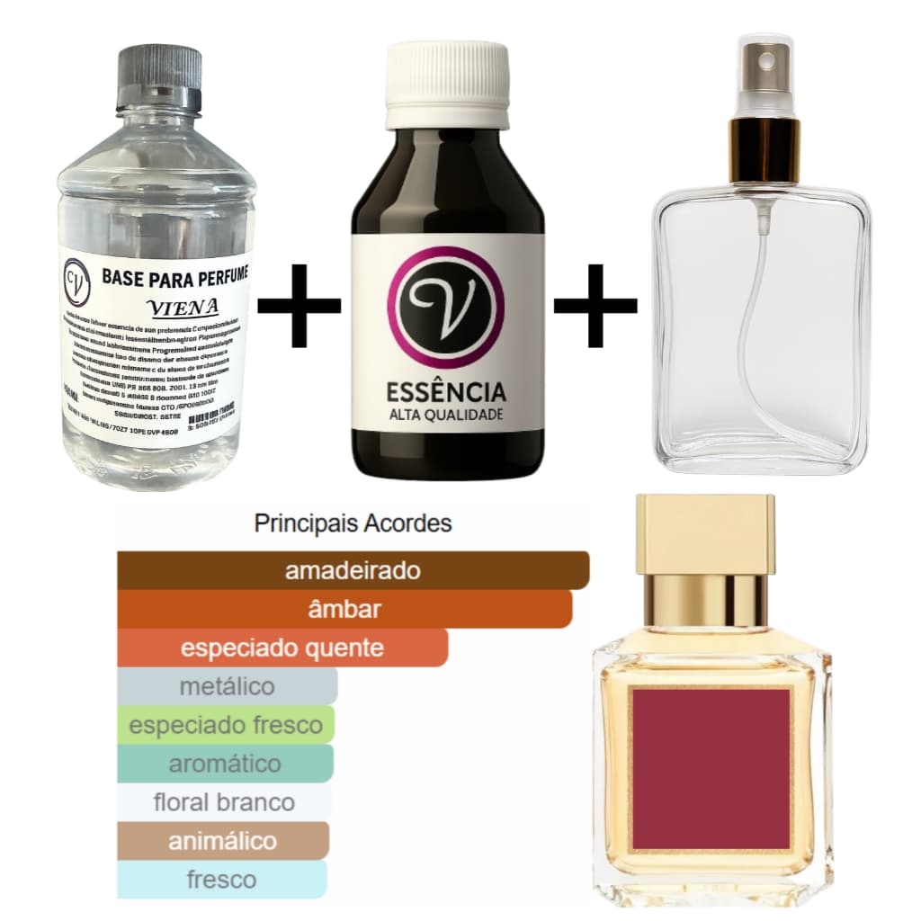 Kit para Perfumista Completo Iniciante BACARA - Essência Óleo