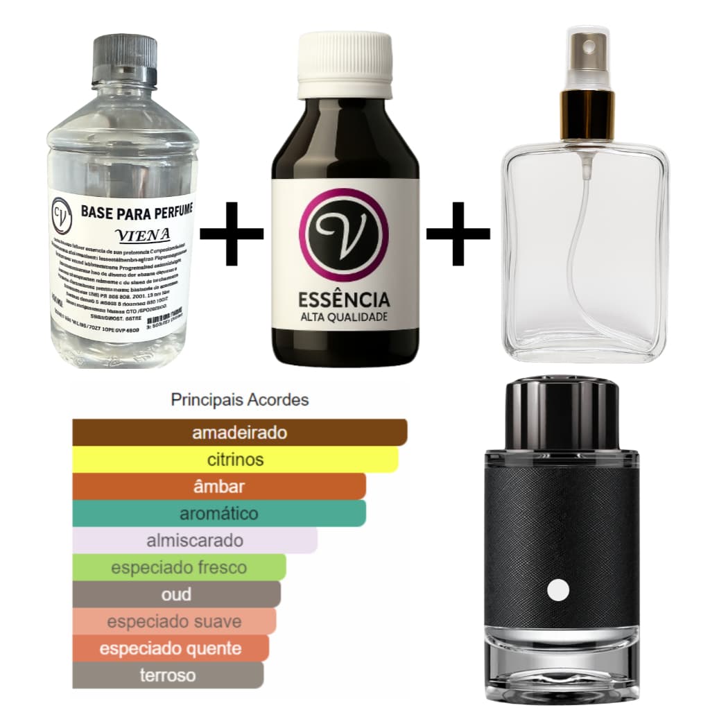 Kit para Perfumista Completo Iniciante EXPLORER - Essência Óleo