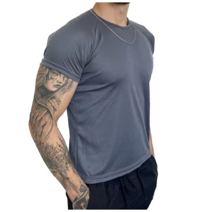 Camiseta Dry Fit Masculina Fitness Academia Treino Leve Respirável