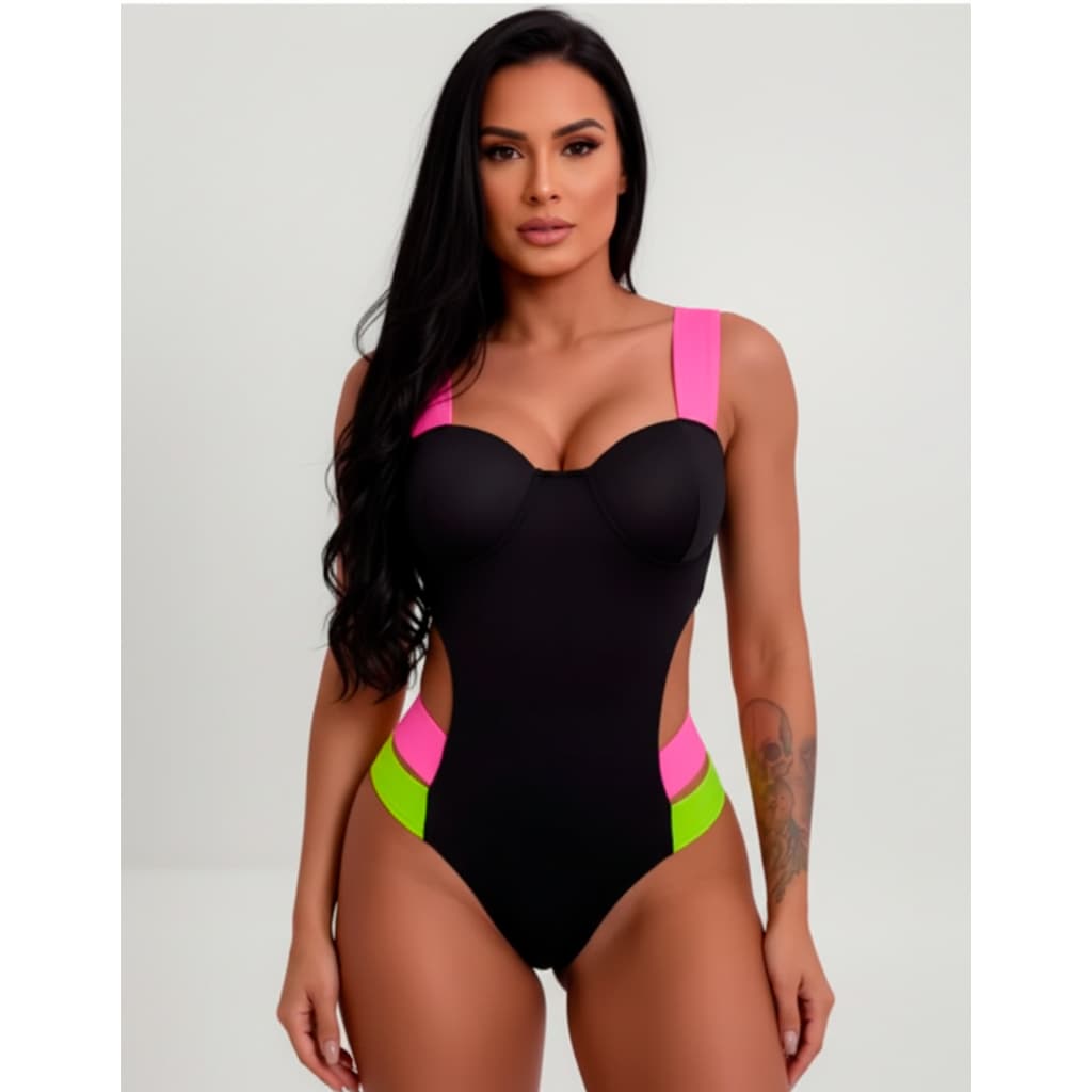 Maio Engana Mamae Verão 2026 Tendencia Moda Praia Piscina Cores diversas animal Print Chapa Barriga Elastico