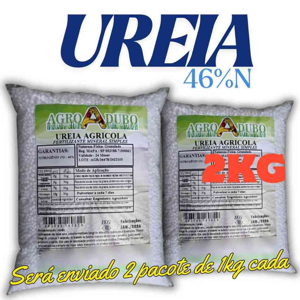 Fertilizante 2KG Ureia 46% Granulada