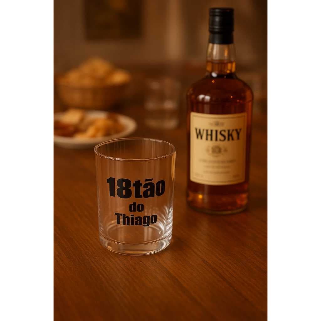 Copos Whisky 330ml Personalizado 30 unidades (Acrílico)