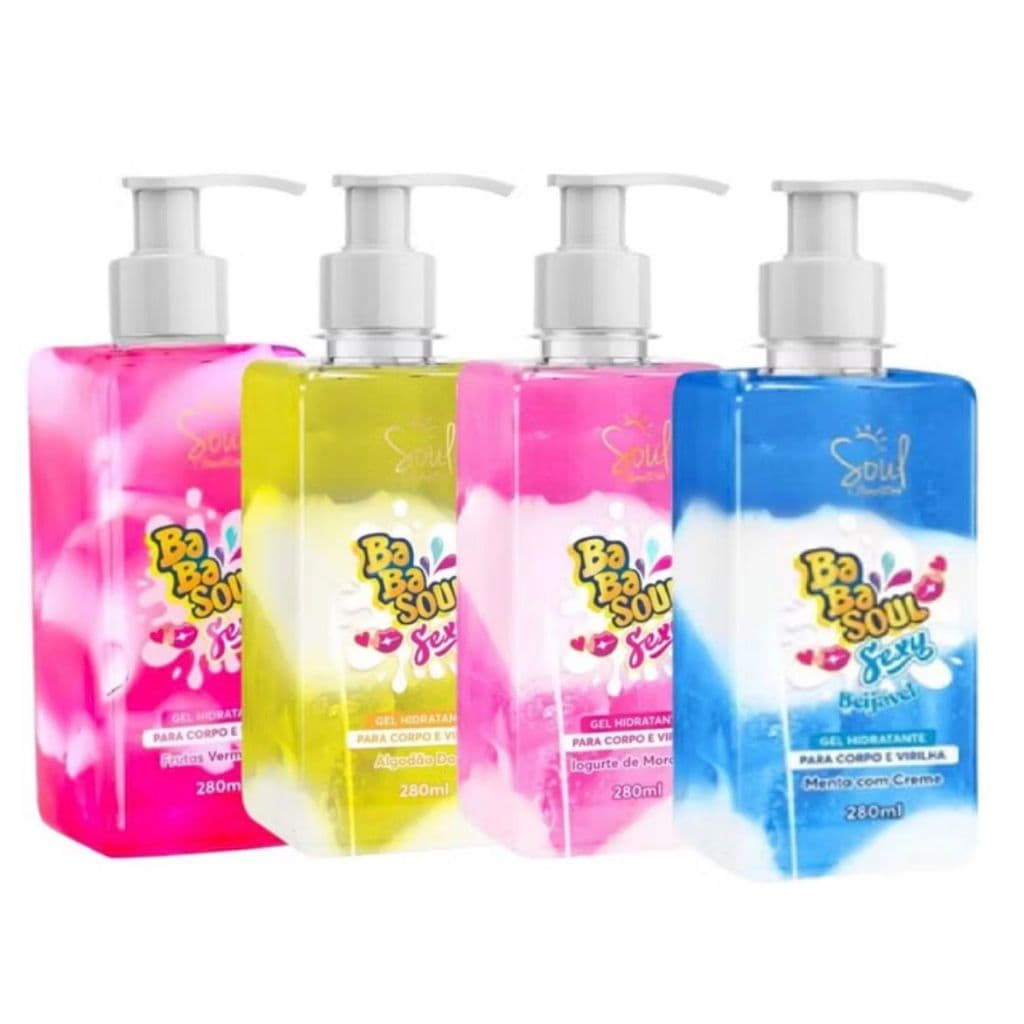 Kit Gel hidratante Corporal e área da virilha 280ml Soul Cosméticos