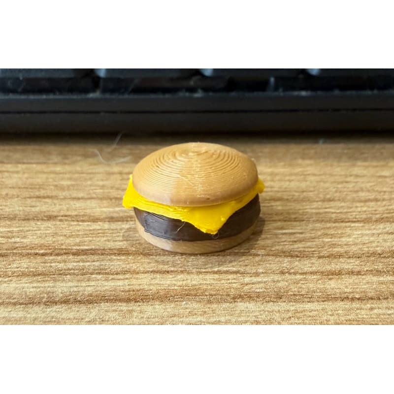 10 unidades de Mini Hambúrguer 1,8 cm - Miniatura Realista para Boardgames, Dioramas, Dollhouse (Escala 1:12) e Toy