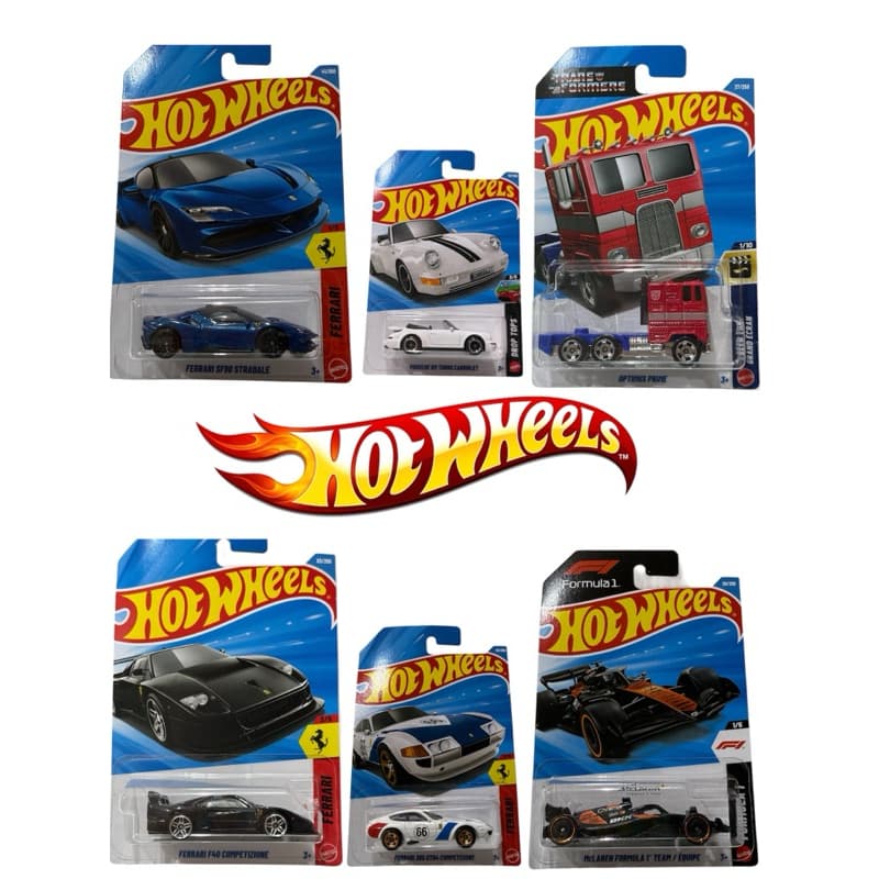 Hot wheels LOTE C 2026 - Hot wheels Ferrari F40 - Hot wheels Porsche - Optimus Prime e outros/ Escolha o seu