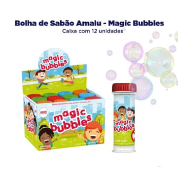 Bolinha de Sabão Kit 12 unidades Lembracinha para Festa Brinquedo