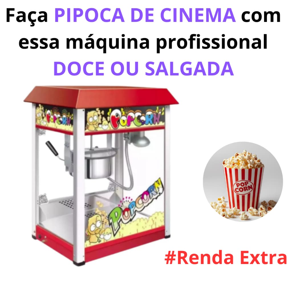 PIPOQUEIRA ELÉTRICA PROFISSIONAL - GANHE DINHEIRO COM ESSA PIPOQUEIRA - RENDA EXTRA