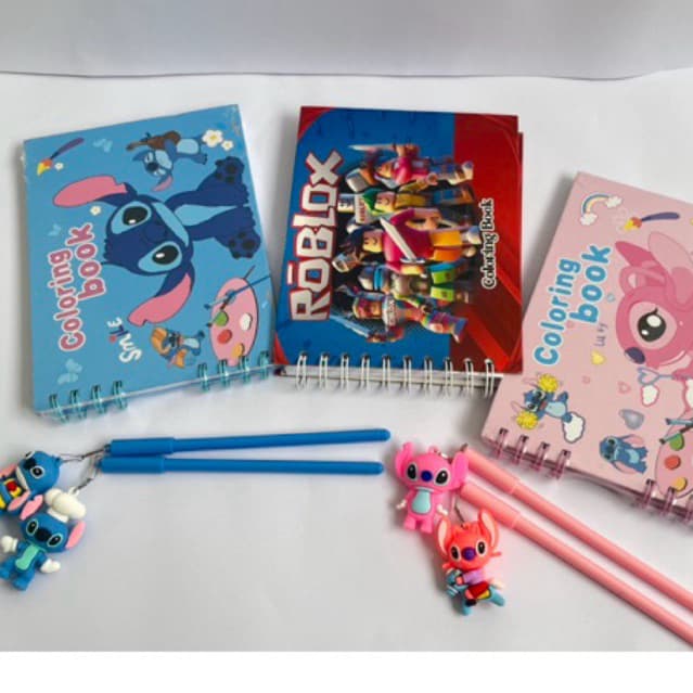 📘✨ Caderno de Colorir – Tema Stitch ou Roblox ✨📘