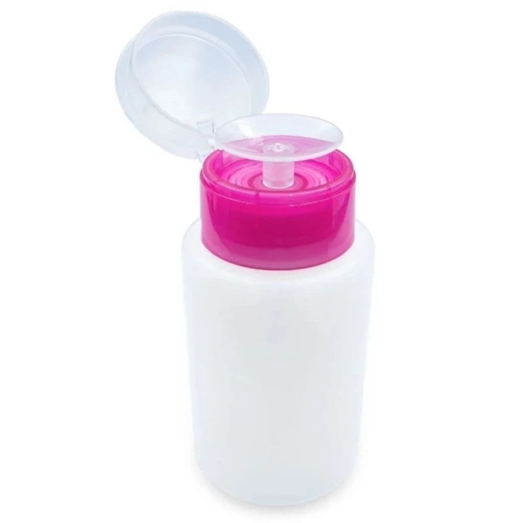 Kit 2 Porta Acetona 150ml com Válvula e Trava | Dispenser para Removedor de Esmalte | Unhas Manicure