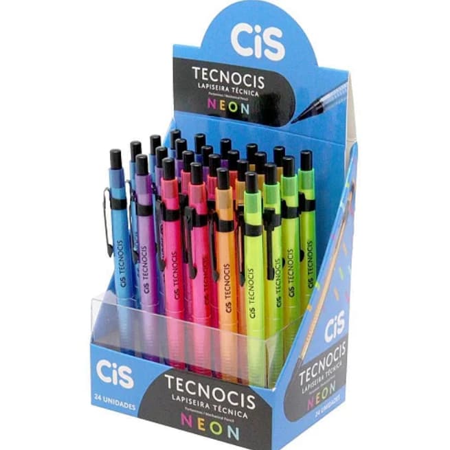 LAPISEIRA TECNOCIS NEON 0.7 DISPLAY CAIXA C/24