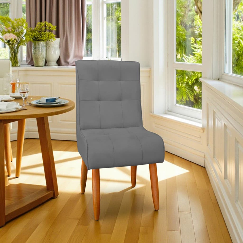 Poltrona Cadeira de Jantar Sophia Decorativa Robusta Moderna Elegante Pés de Madeira - Mesa - Cozinha - Sala de Estar