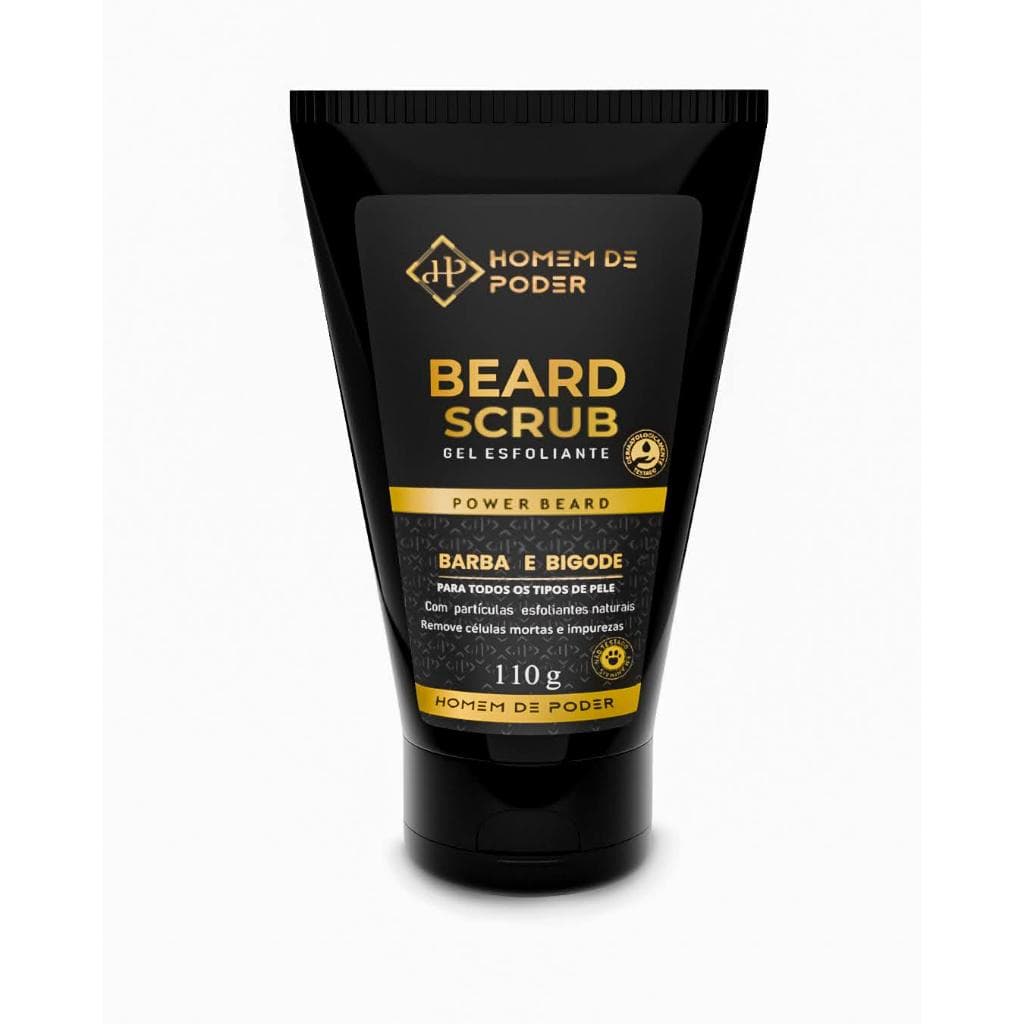 Gel Esfoliante Facial para Barba Homem de Poder Limpeza Profunda