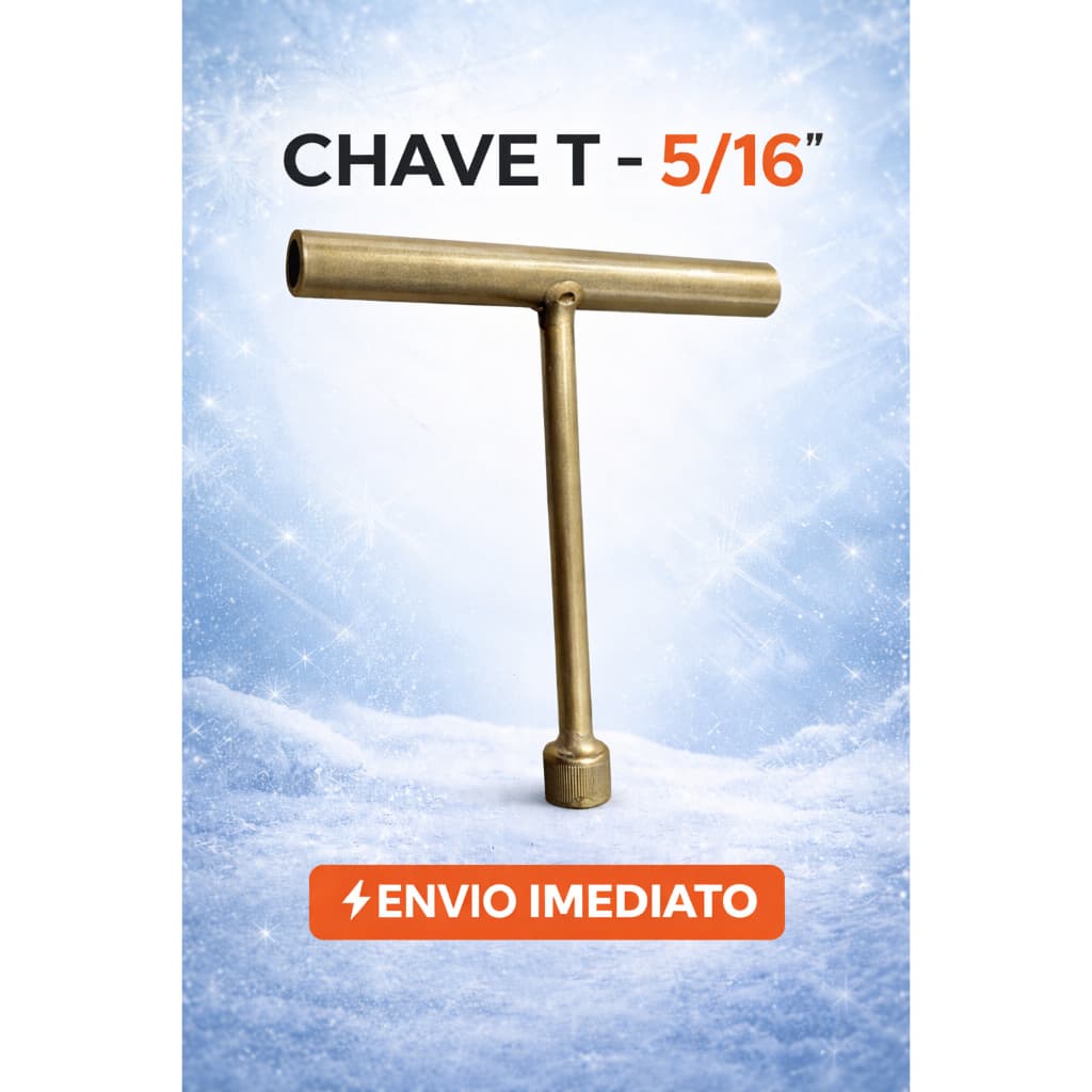 Chave T Canhão 5/16 RETIRAR AGITADOR MAQUINA DE LAVAR - Brastemp Consul 8 Blades - ENVIO IMEDIATO
