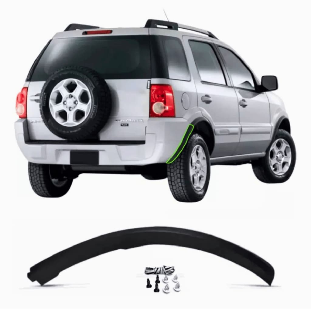 MOLDURA PARACHOQUE TRASEIRO ECOSPORT 2003 A 2012 DIREITA (ALARGADOR)