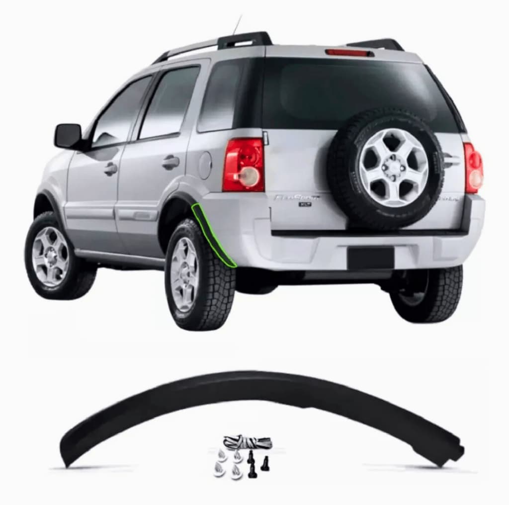 MOLDURA PARACHOQUE TRASEIRO ECOSPORT 2003 A 2012 ESQUERDA (ALARGADOR)