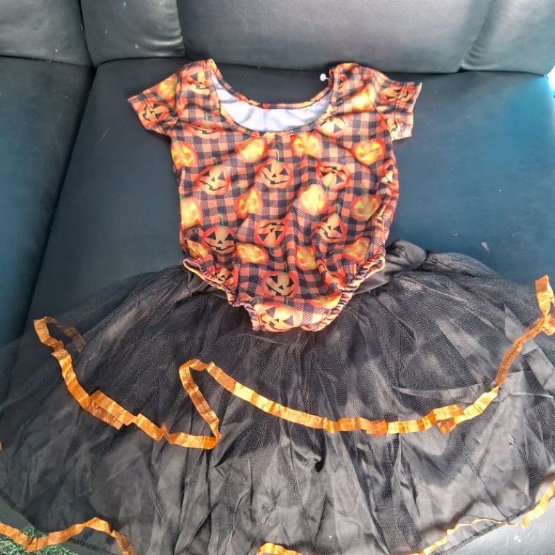 Conjunto Abóbora Para Festa Fantasia Infantil Tm 03 Para Crianças De  3 anos