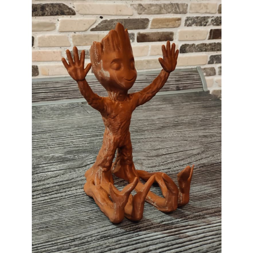 📱🌱 Suporte para Celular Groot – Guardiões da Galáxia | Decoração Geek