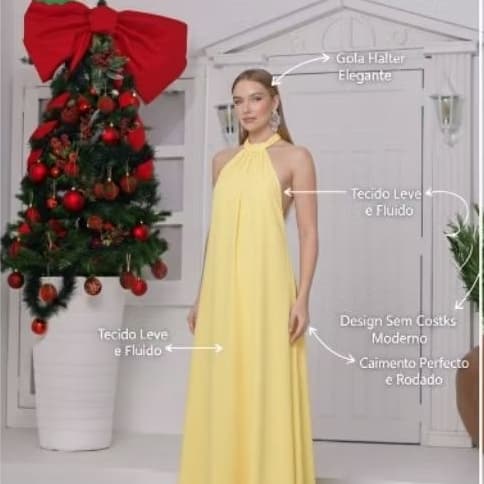 Vestido Longo Soltinho  Estilo Luxo Costas Nuas Varias Cores