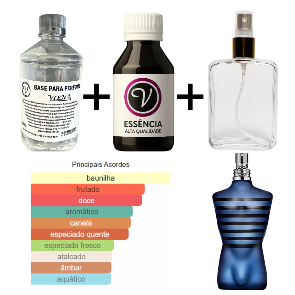 Kit para Perfumista Completo Iniciante ULTRA MLE - Essência Óleo