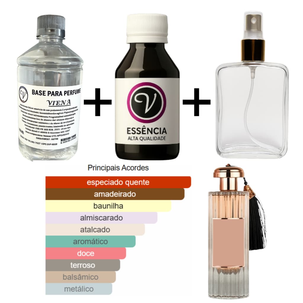 Kit para Perfumista Completo Iniciante TURAT - Essência Óleo