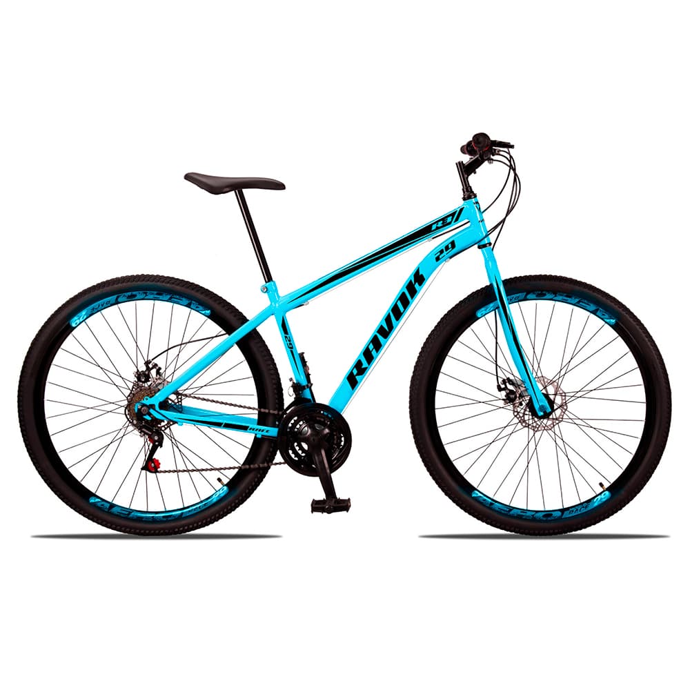 Kit Desmontado Bicicleta Aro 29 Quadro Aço Carbono 21v Freios a Disco MTB
