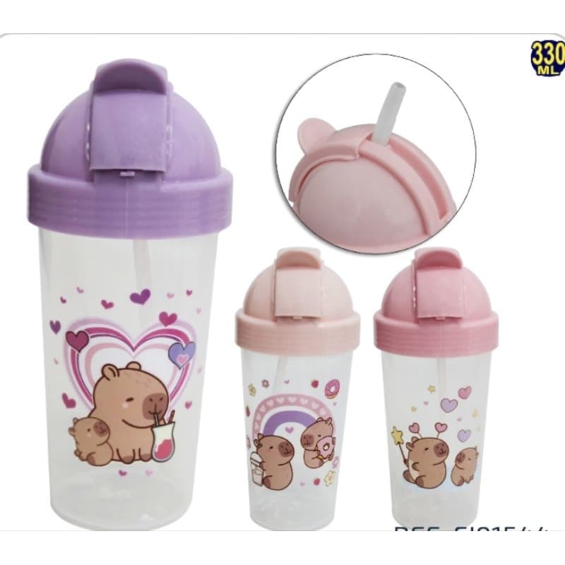 COPO CAPIVARA COM CANUDO- 330ML