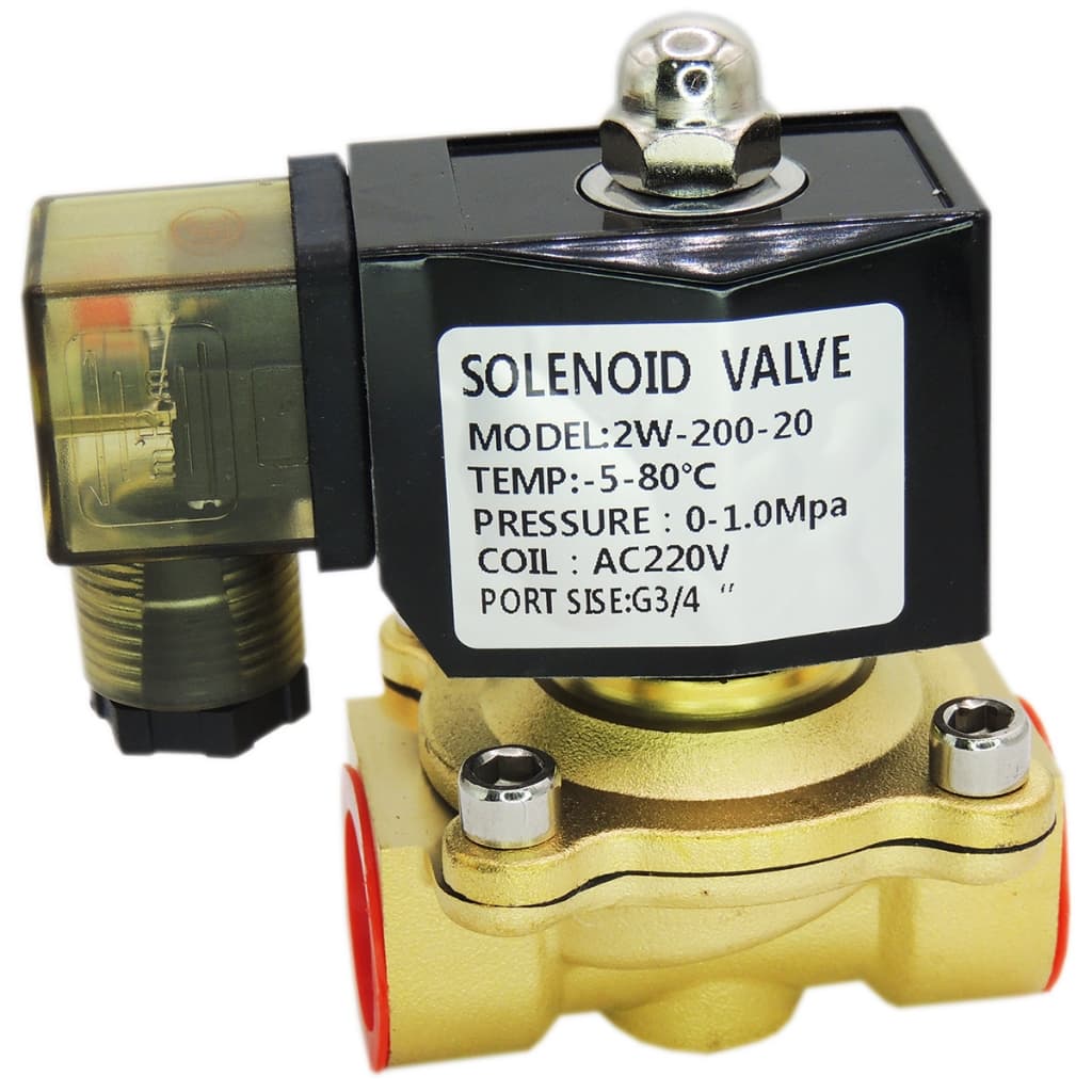 Válvula Solenóide 2/2 Normalmente Fechada Rosca 3/4 220v