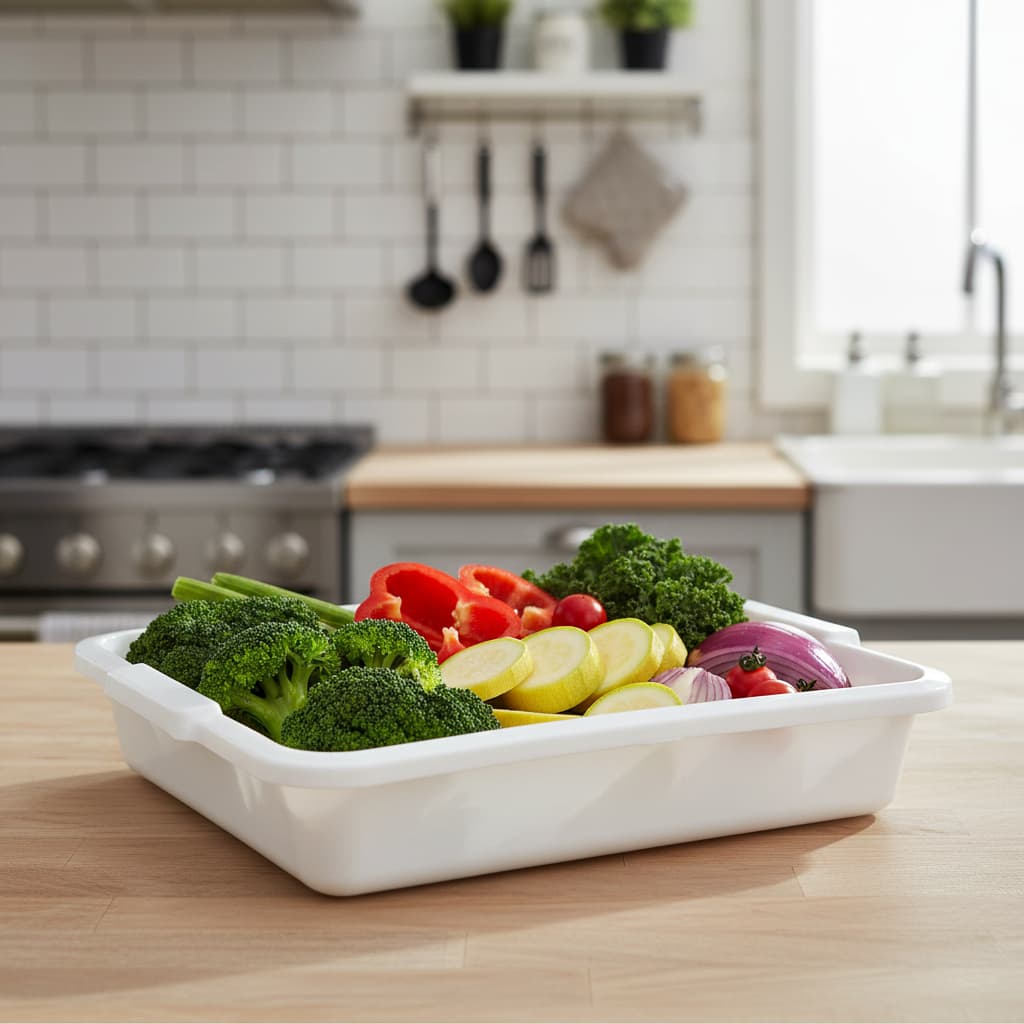 Kit 5 Bacias para Alimentos 4,5L Topa Tudo | Saladas, Frutas e Legumes