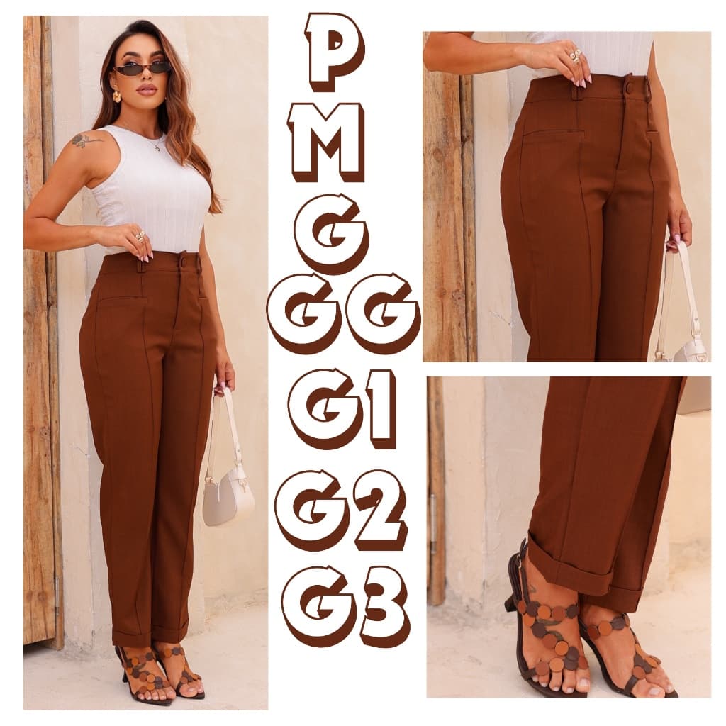 Calça Skiny Social P-M-G-GG Tecido Alfaiataria luiz twill premium