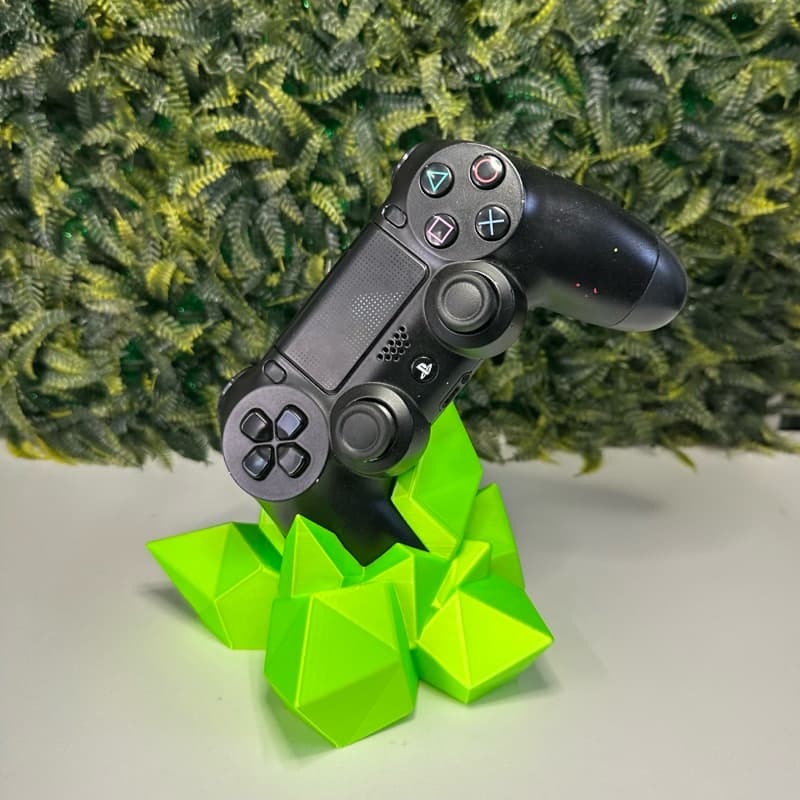 Suporte para Controle PS4 – Cristal Geométrico Moderno