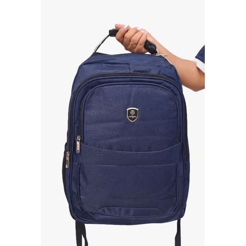 Mochila Executiva Azul Reforçada cabo de aço