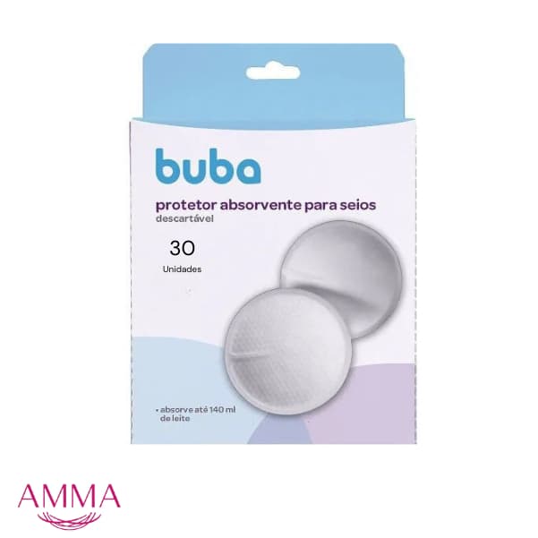 Protetor Absorvente Para Seios 30 Unidades BUBA Maternidade Amamentação Não marca Proteção