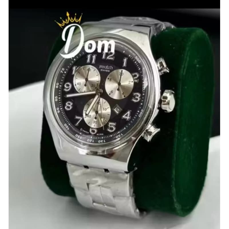Relógio masculino Swatch os todo de aço inoxidável