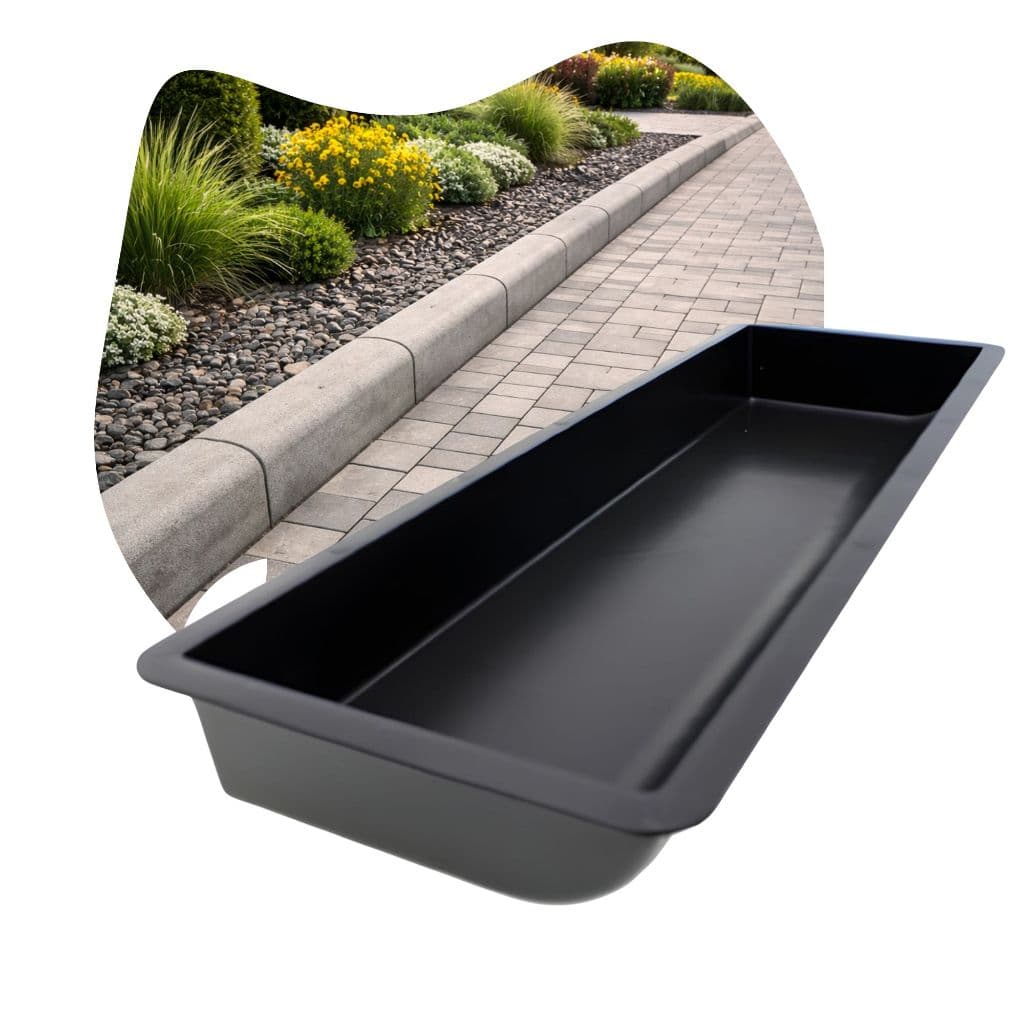Molde Forma Plástica P/ Guia De Calçada Meio Fio Pré-moldado 80x25x8