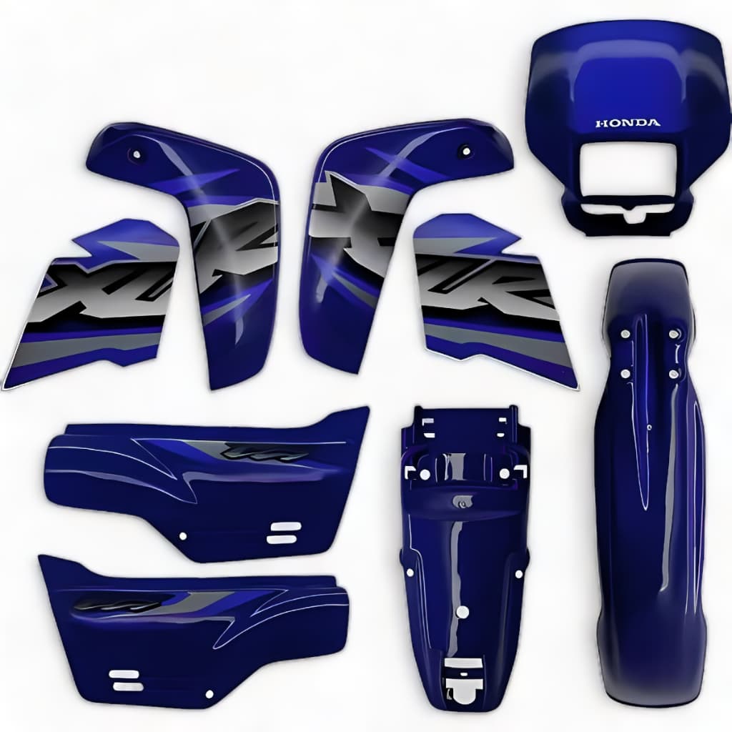 Kit Paralama Tampa Farol Xlr 125 Azul 2002 Adesivado Ks e ES Original Paramotos