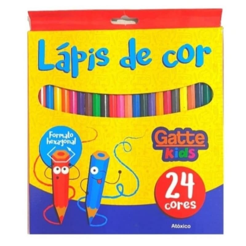lapis de cor gaste kids 24 cores .10.002.