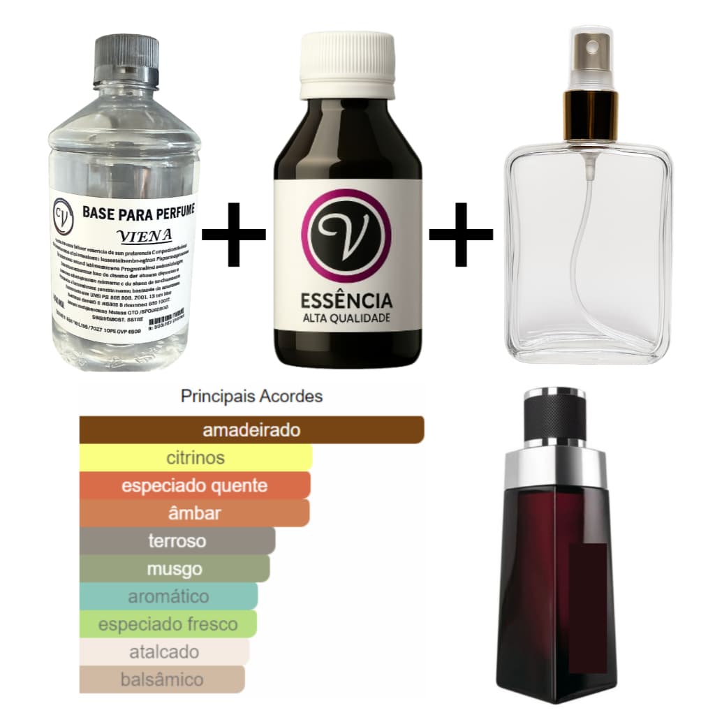 Kit para Perfumista Completo Iniciante MALBK - Essência Óleo