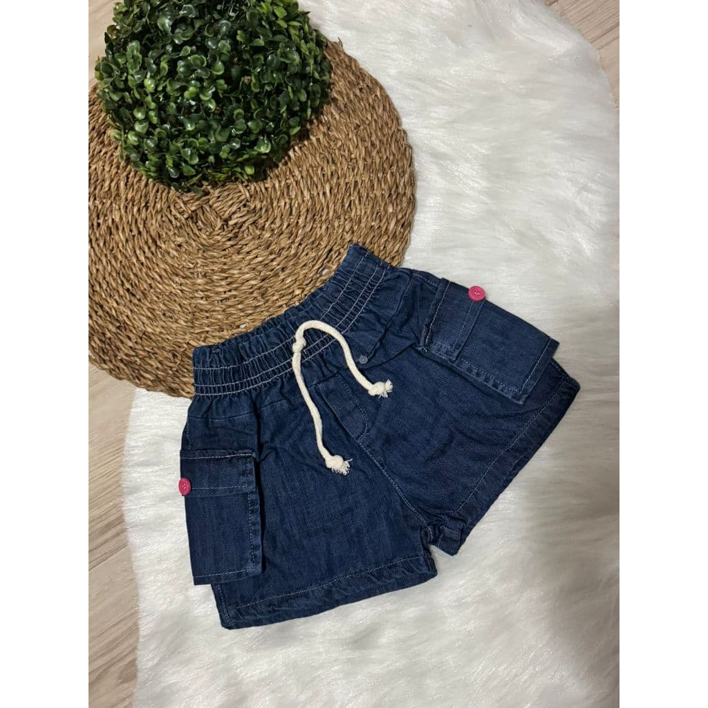 Shorts Cargo Jeans Molinho Meninas 02 a 06