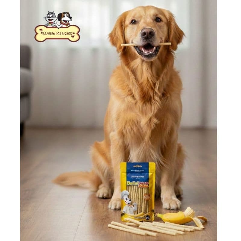 Deliciosso cao sabores banana menta petisco cao combo palito fino 90g Xisdog