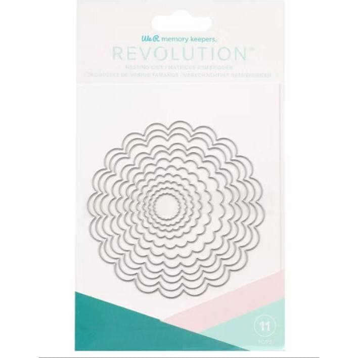 Faquinhas para Cortar Papel / EVA / Scrapbook "Floral Nesting Scallops", da marca We R Memory Keepers.