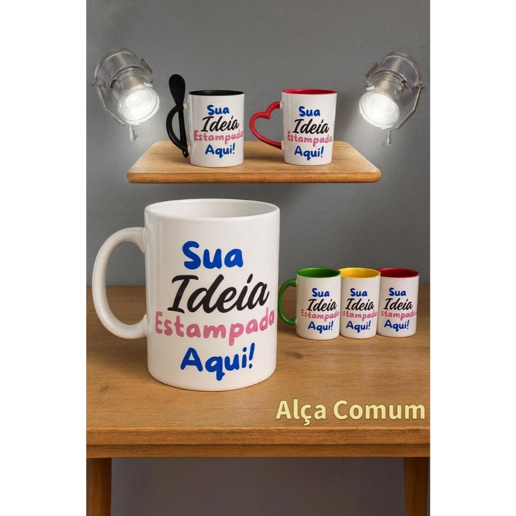 Caneca personalizada - Envie sua ideia - Xicara personalizada