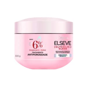 Mascara Creme Capilar Elseve Glycolic Gloss Antiporosidade 300g