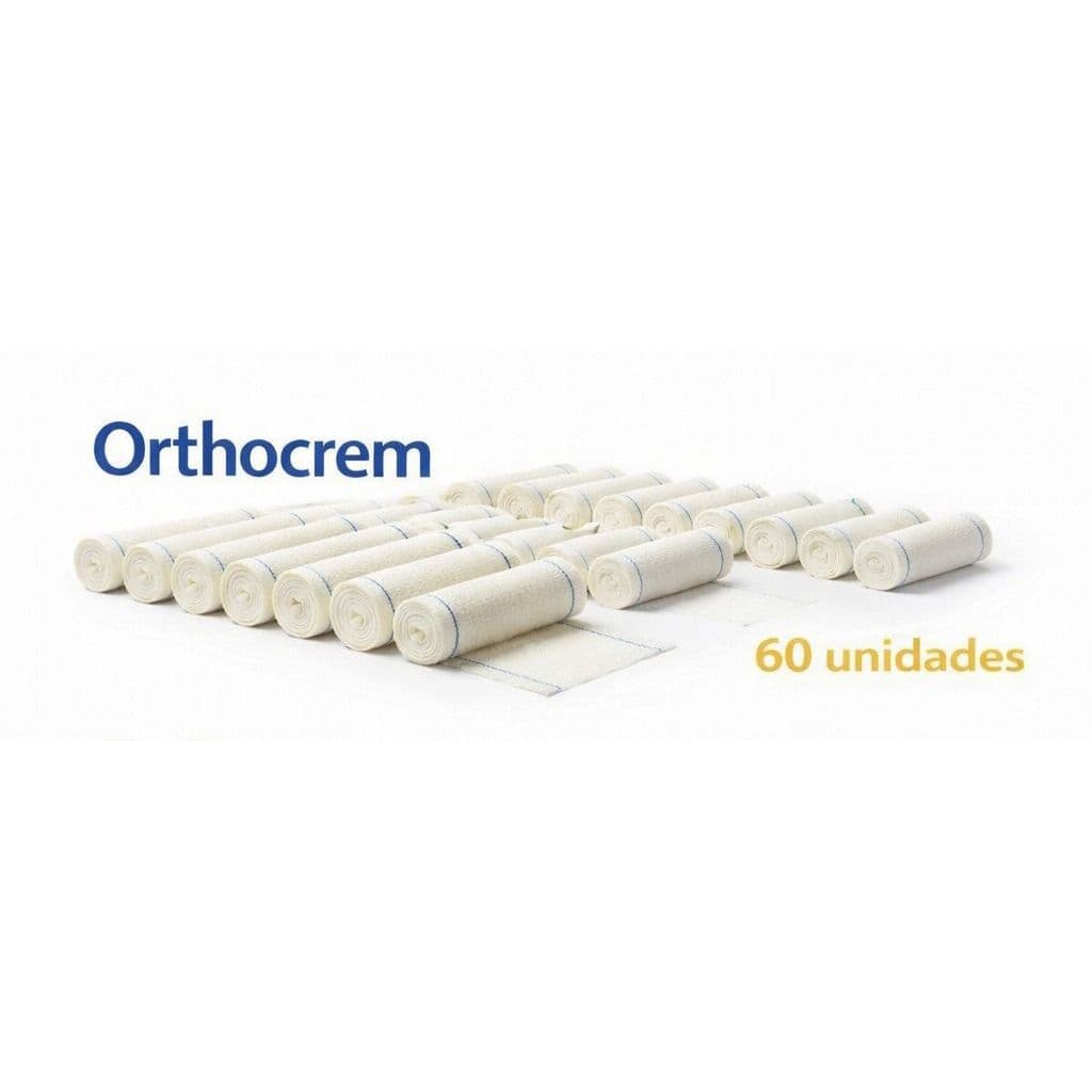 Kit 60un Atadura Crepom Crepe Curativo 10 cm x 180M Alta Qualidade Absorção Elasticidade