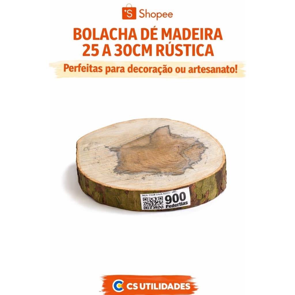 BOLACHA DE MADEIRA RUSTICA DE 25 A 30CM ARTESANATO DIY DECORAÇÃO FOTOS TABUA PLANTAS VASOS BRUTA