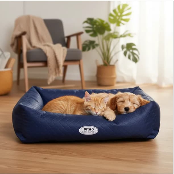 Cama para cachorro Caminha de cachorro e gato BELILO PET Cama pet Corino 100% Impermeável