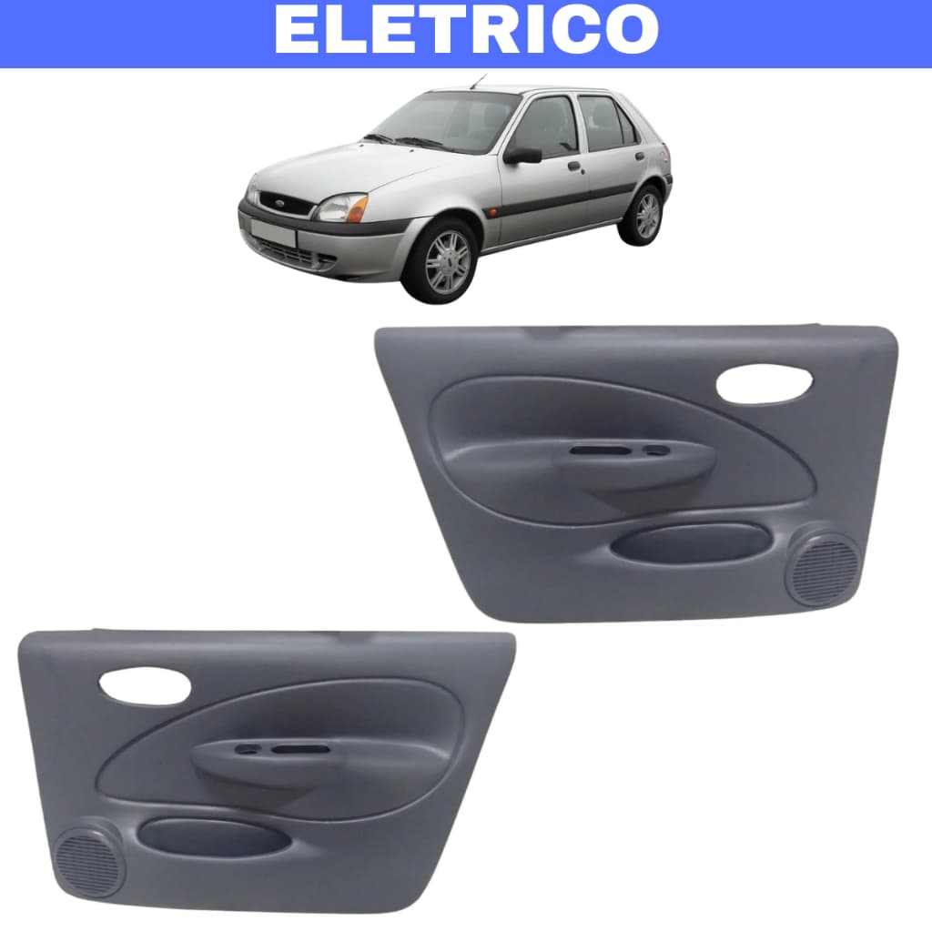Par Diant. Forro Porta Fiesta 4p Elétrico 1996/2001 C/ Tela