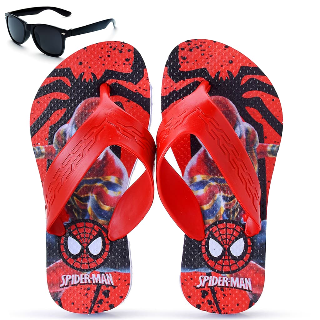 Kit Chinelo Infantil Homem Aranha + Óculos Infantil Henry Kids