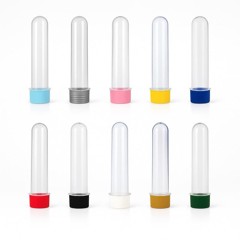 Tubete Transparente 13cm para Lembrancinha Festa Aniversário Personalizado cores