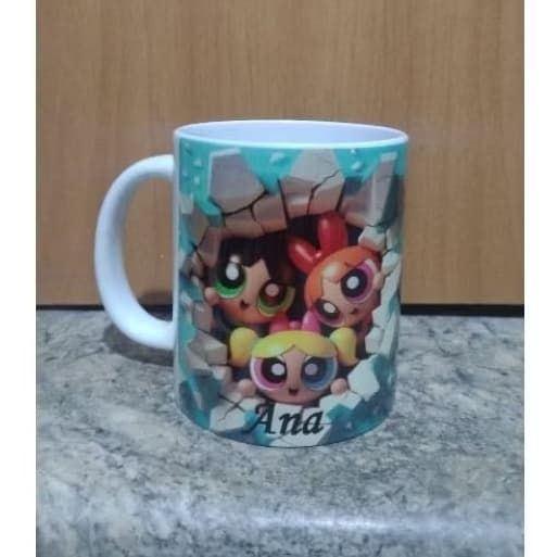 Caneca Personalizada Meninas Superpoderosas 3D (325 ml) - Temos outras estampas